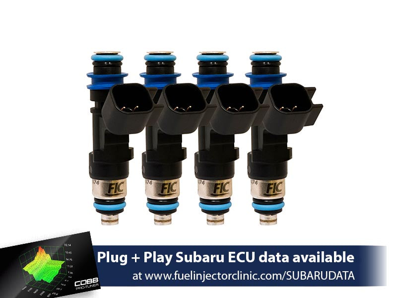 650cc FIC Top-Feed Converted Subaru STi ('04-'06) Legacy GT ('05-'06) Fuel Injector Clinic Injector Set (High-Z) (is176-0650h)