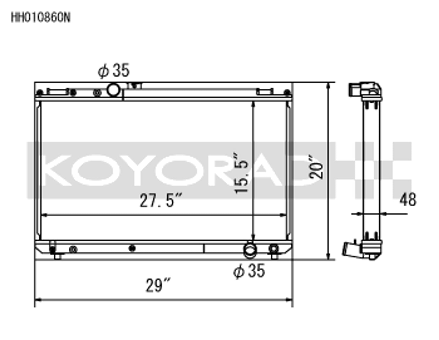 Koyo Aluminum Radiator for 96-00 Toyota Chaser JZX100