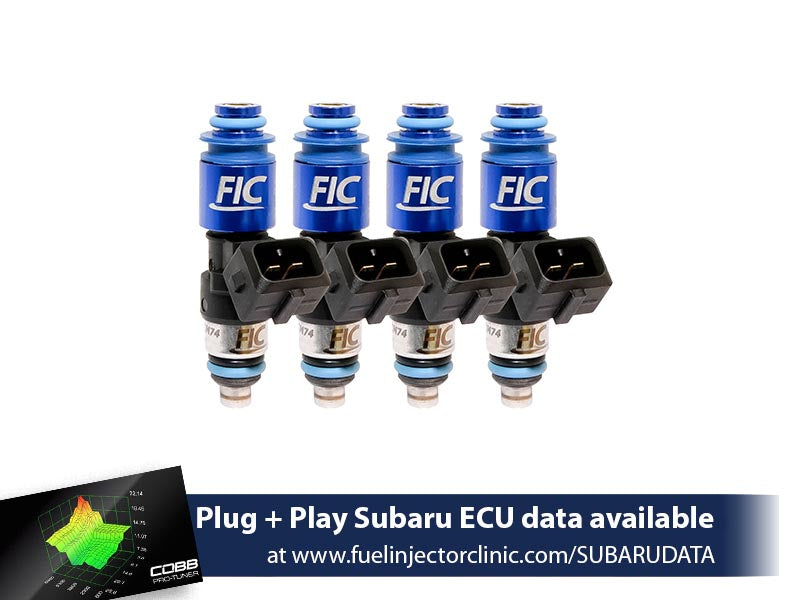 1650cc FIC Top-Feed Converted Subaru Sti ('04-'06) Legacy GT ('05-'06) Fuel Injector Clinic Injector Set (High-Z) (is176-1650h)