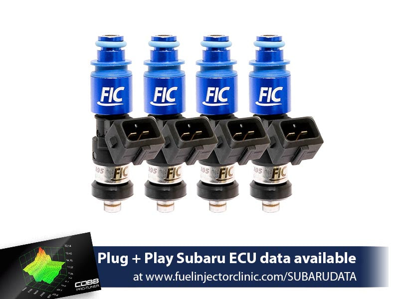 1650cc FIC Subaru WRX('02-'14)/STi ('07+) Fuel Injector Clinic Injector Set (High-Z) (is175-1650h)