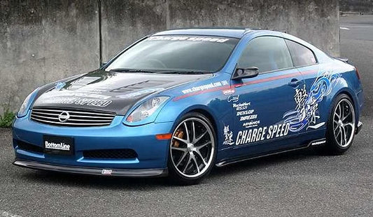 Charge Speed Bottom Line Front Lip: Carbon - Infiniti G35