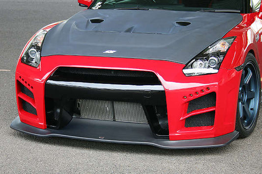 Charge Speed 2007-2021Nissan GTR Hybrid Matte Carbon w/ FRP Front Bumper