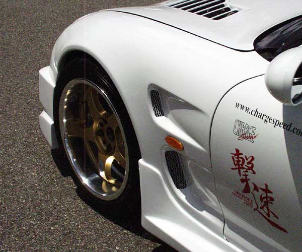 Charge Speed D-1 Style 20mm Wide Body Fenders - Mazda RX-7 FD