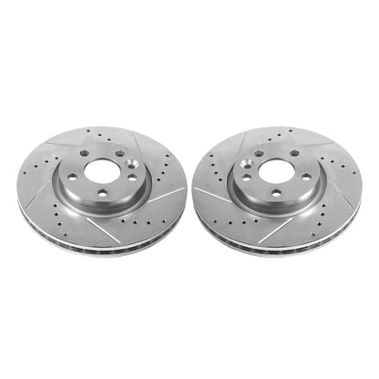 Power Stop 12-15 Land Rover Range Rover Evoque Front Evolution Drilled & Slotted Rotors - Pair