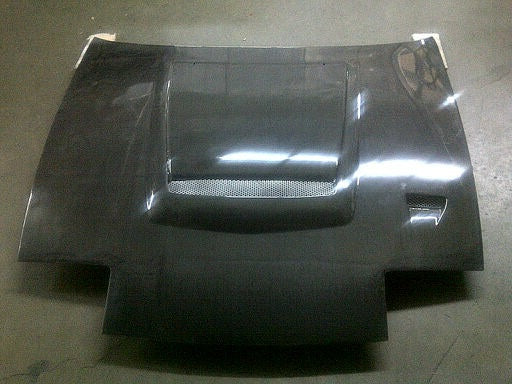 Charge Speed Flip-Eye Vented FRP Hood - Nissan 240SX S13