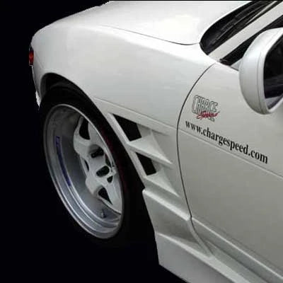 Charge Speed JDM D-1 Style, 20mm Wide Body Front Fenders (Pair) - Nissan Silvia 240SX S13