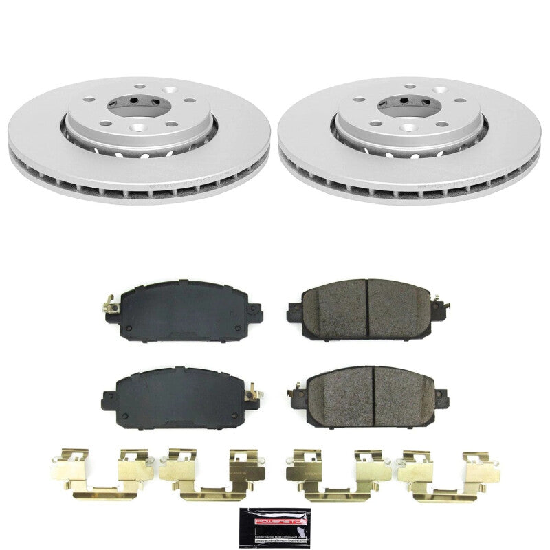 Power Stop 21-24 Nissan Kicks Front Z17 Coated Brake Kit