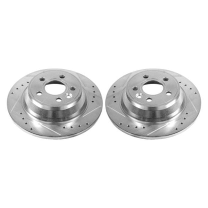 Power Stop 07-11 Volvo S80 Rear Evolution Drilled & Slotted Rotors - Pair