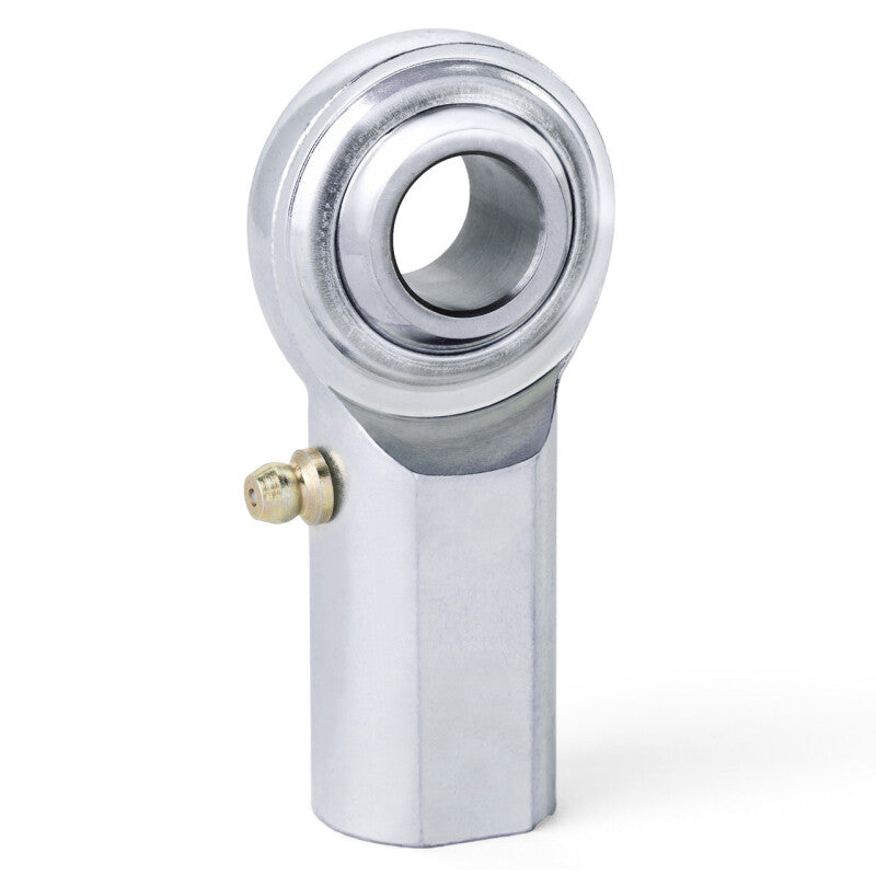 QA1 C Series 2-Pc Rod End - Female/Right Hand - .25in Bore x 1/4-28 w/Zerk - Carbon Steel