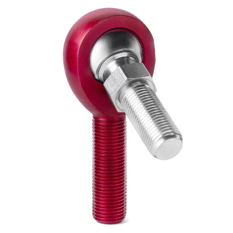 QA1 A Series Endura Rod End - Male/Right Hand - .3125in Bore x 3/8-24 w/Stud - Red Aluminum
