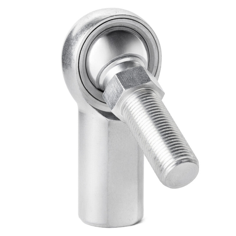 QA1 K Series 3-Pc Rod End - Female/Right Hand - .25in Bore x 1/4-28 w/Stud - Carbon Steel w/PTFE