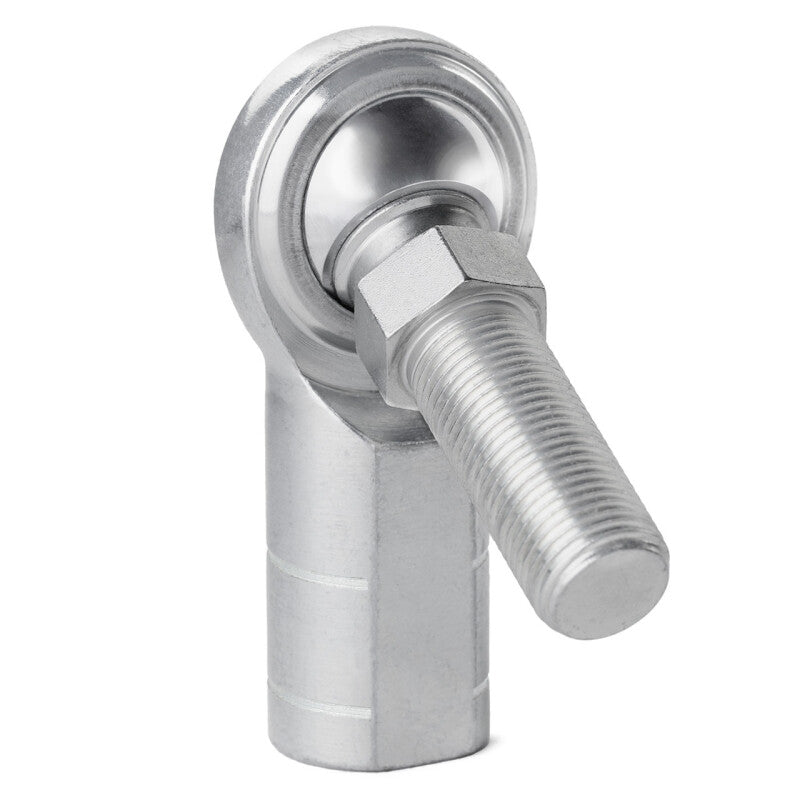 QA1 C Series 2-Pc Rod End - Female/Left Hand - 8mm Bore x M8x1.25 w/Stud - Carbon Steel